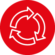 Recycelter Kunststoff