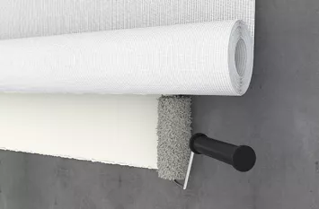 Verkleben von Glasfasertapete