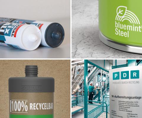 Recycling-Verpackungen-Collage