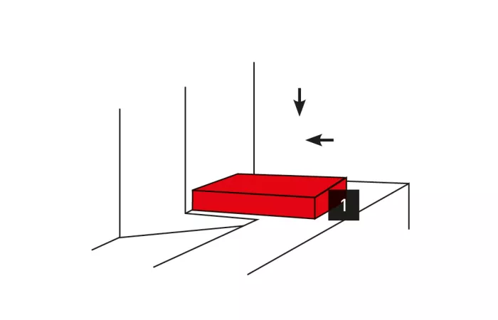 Merfachecke Verklebung Schritt 1