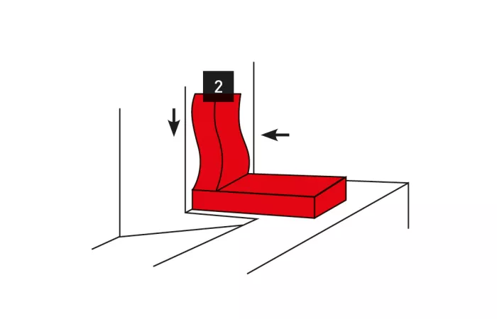 Merfachecke Verklebung Schritt 2