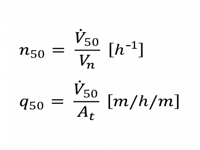 Luftdichtheit Formel