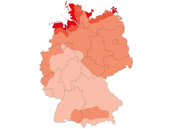 Windbelastung Karte