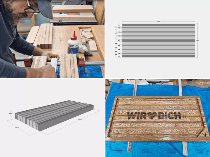 Holzleim Schneidebrett Schmuckbild